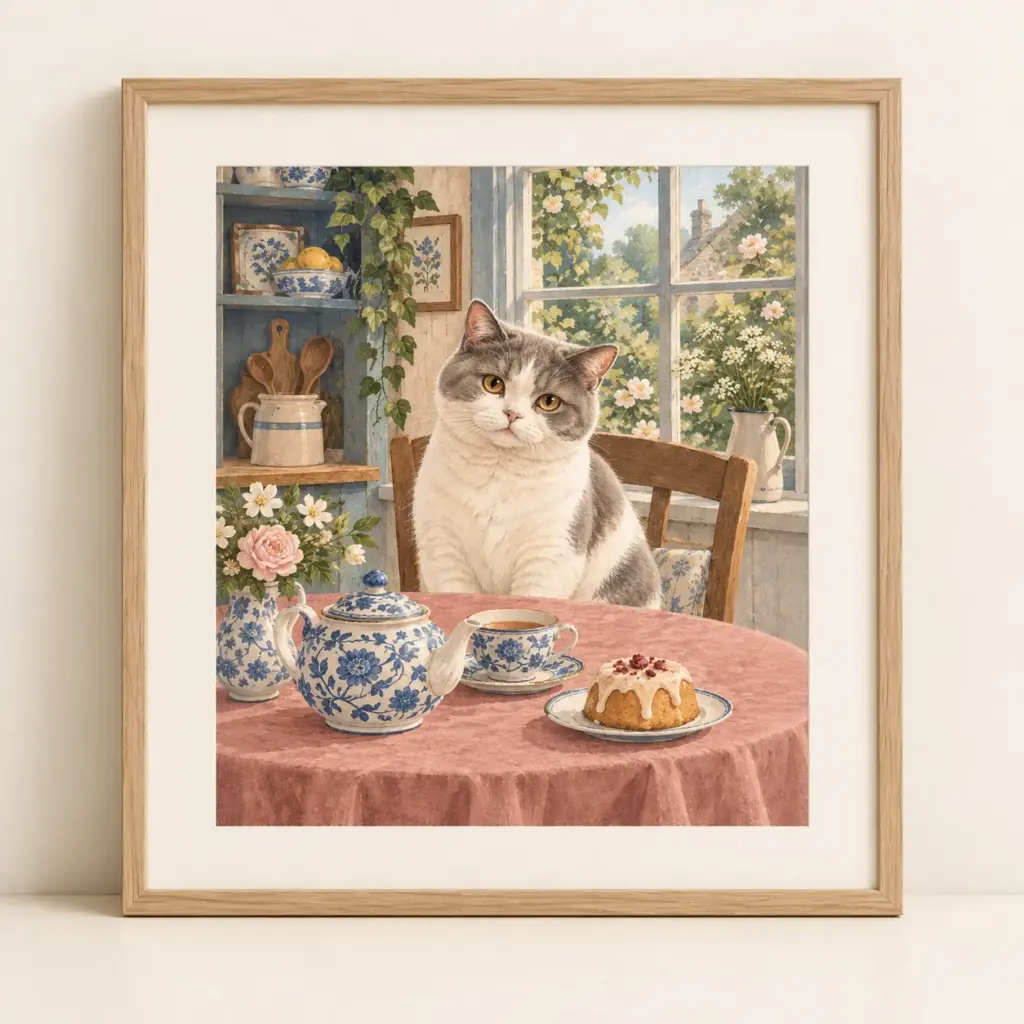 Afternoon Tea — framed print