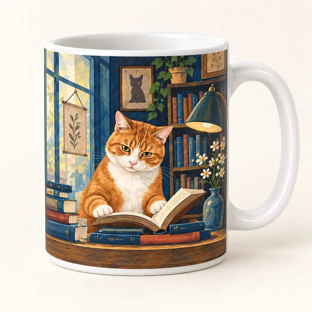 Mugs featuring The Bookshop Assistant