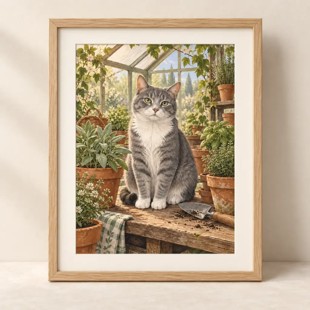 The Head Gardener — framed print